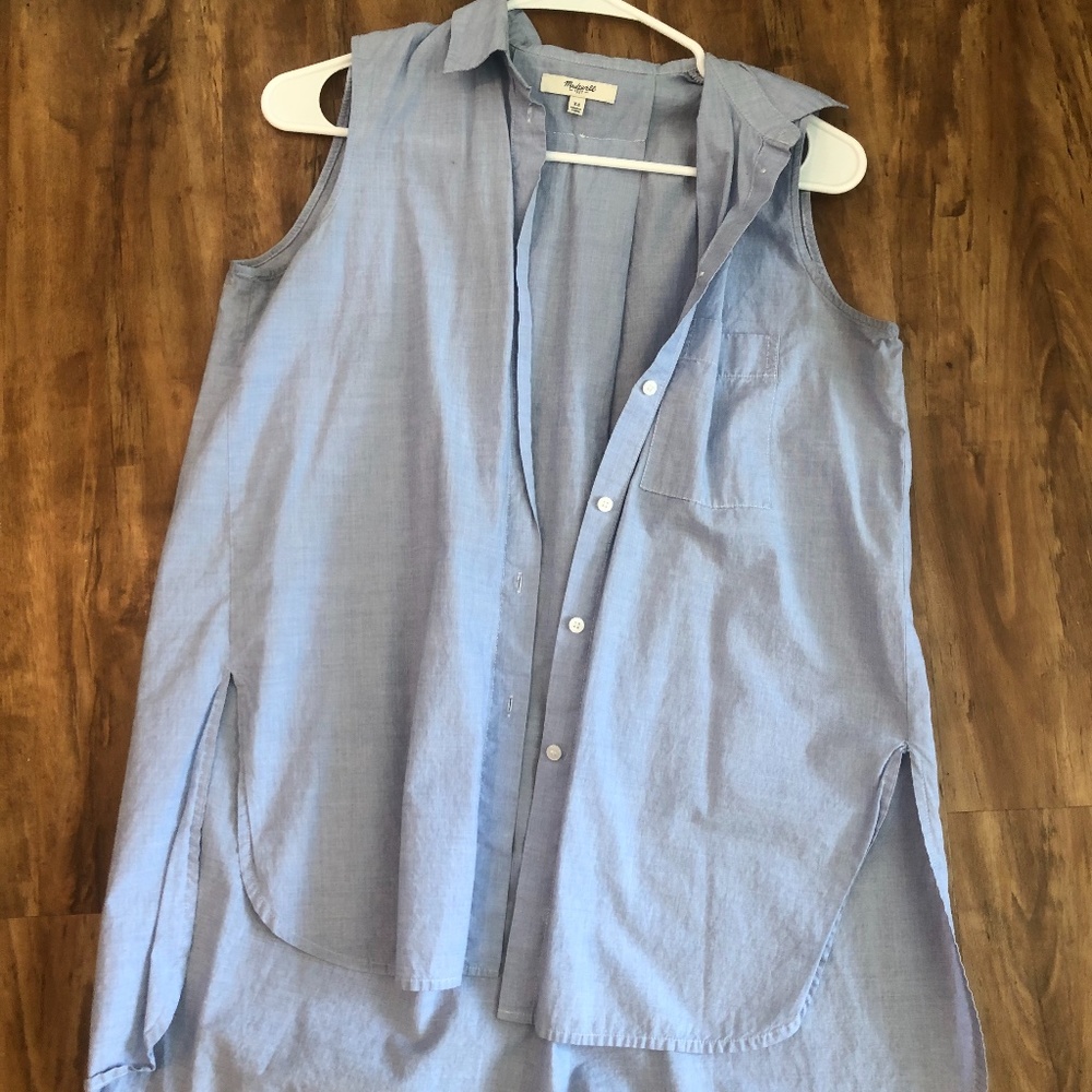 Madewell Sleeveless Button Up
